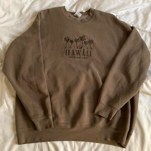 vintage hawaii embroidered sweatshirt
